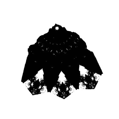 Beyaz arka planda siyah mürekkep fırça sıyrık