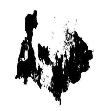 Beyaz arka planda siyah mürekkep fırça sıyrık