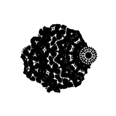 Beyaz arka planda siyah mürekkep fırça sıyrık