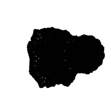 Beyaz arka planda siyah mürekkep fırça sıyrık