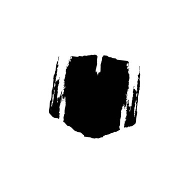 Beyaz arka planda siyah mürekkep fırça sıyrık