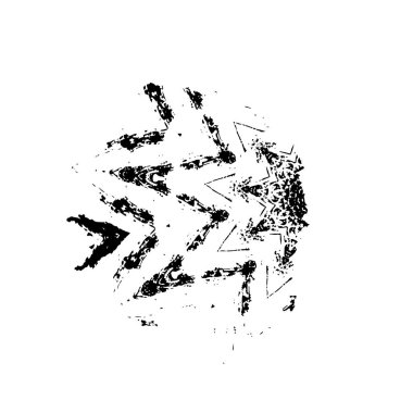 Beyaz arka planda siyah mürekkep fırça sıyrık