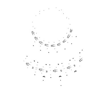 Beyaz arka planda siyah mürekkep fırça sıyrık