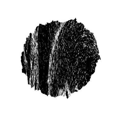 Beyaz arka planda siyah mürekkep fırça sıyrık