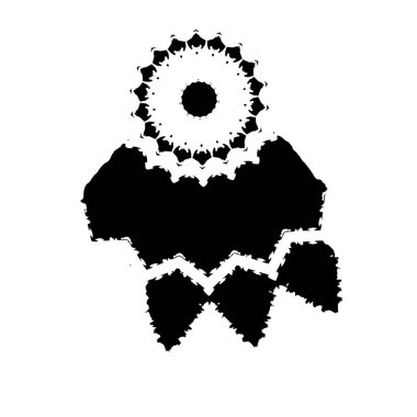 Beyaz arka planda siyah mürekkep fırça sıyrık