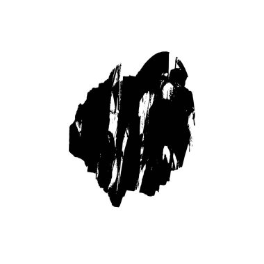 Beyaz arka planda siyah mürekkep fırça sıyrık