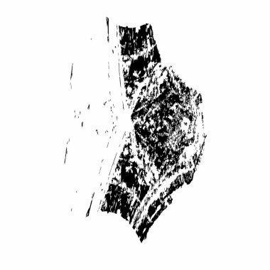 Beyaz arka planda siyah mürekkep fırça sıyrık