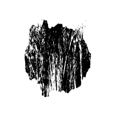 Beyaz arka planda siyah mürekkep fırça sıyrık