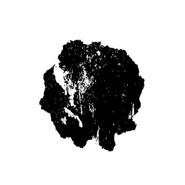 Beyaz arkaplanda soyut grunge lekesi, vektör illüstrasyonu