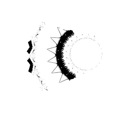 siyah ve beyaz monokrom yıpranmış arka plan soyut dokusu 