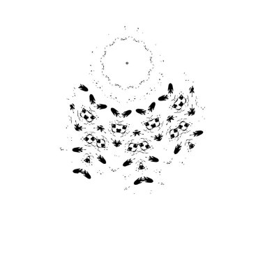 siyah ve beyaz monokrom yıpranmış arka plan soyut dokusu 