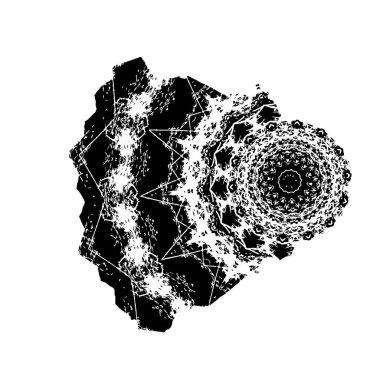 siyah ve beyaz el - çizilmiş mürekkep fırçası vuruşu