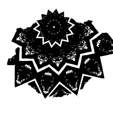 siyah ve beyaz el - çizilmiş mürekkep fırçası vuruşu