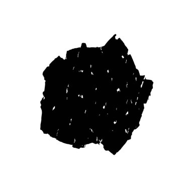 Beyaz arkaplanda siyah grunge mürekkep fırçası darbeleri. 