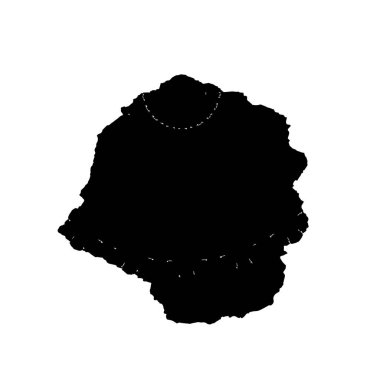 siyah ve beyaz el - çizilmiş mürekkep fırçası vuruşu