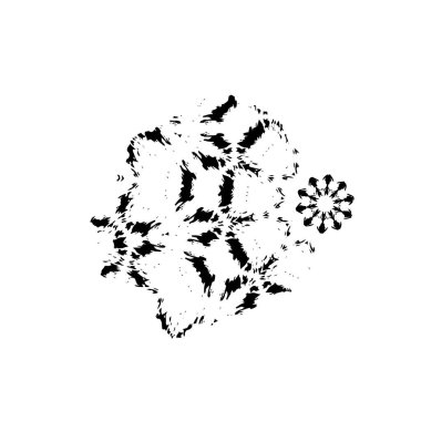 siyah ve beyaz el - çizilmiş mürekkep fırçası vuruşu