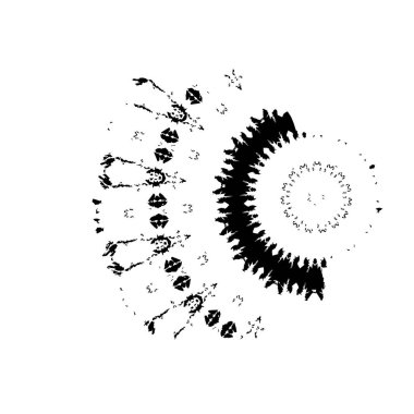 siyah ve beyaz el - çizilmiş mürekkep fırçası vuruşu