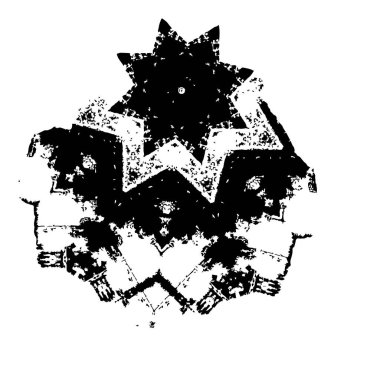 siyah ve beyaz el - çizilmiş mürekkep fırçası vuruşu