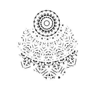 siyah ve beyaz el - çizilmiş mürekkep fırçası vuruşu