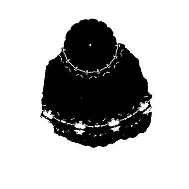 siyah ve beyaz el - çizilmiş mürekkep fırçası vuruşu