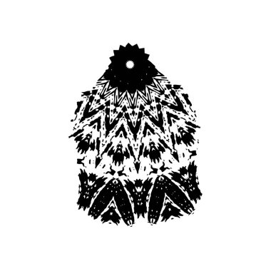 siyah ve beyaz el - çizilmiş mürekkep fırçası vuruşu