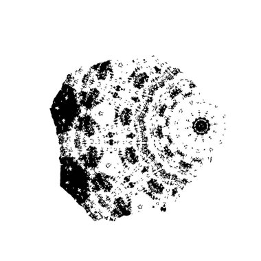 siyah ve beyaz el - çizilmiş mürekkep fırçası vuruşu