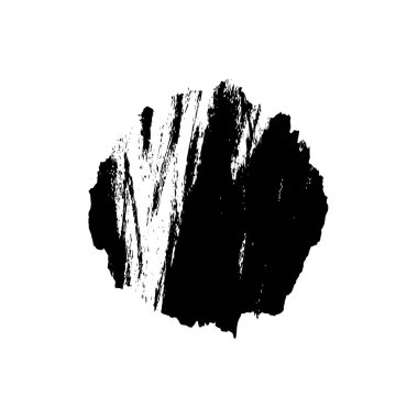 siyah ve beyaz el - çizilmiş mürekkep fırçası vuruşu