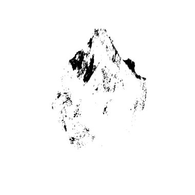 siyah ve beyaz el - çizilmiş mürekkep fırçası vuruşu