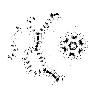 siyah ve beyaz monokrom yıpranmış arka plan soyut dokusu 