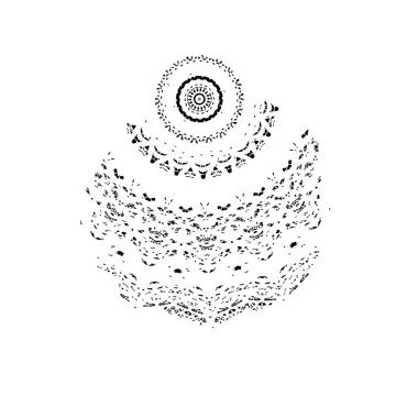 siyah ve beyaz renkli sıkıntılar. Grunge dokusu. soyut arkaplan. 