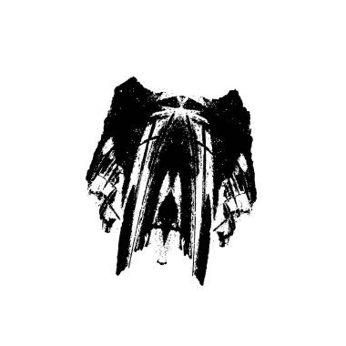 Grunge siyah mürekkep vuruşu
