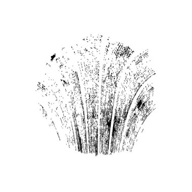 Siyah mürekkep lekesi. Beyaz arkaplanda soyut el boyama ögesi