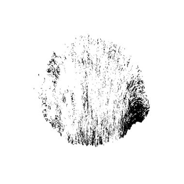 Siyah mürekkep lekesi. Beyaz arkaplanda soyut el boyama ögesi