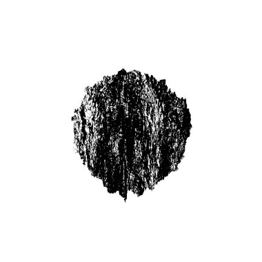 Siyah mürekkep lekesi. Beyaz arkaplanda soyut el boyama ögesi