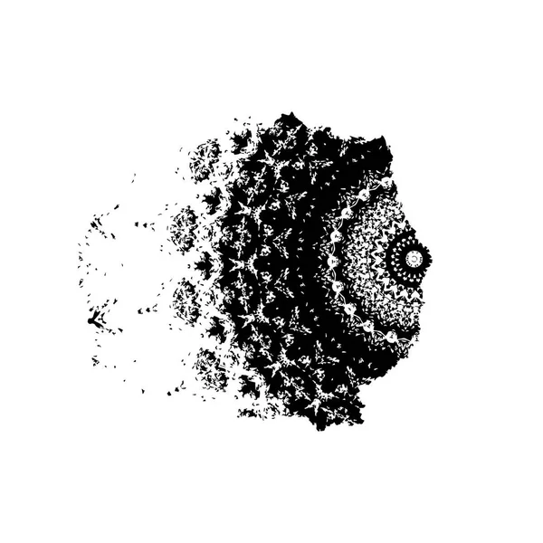 Noktalar ve çizgilerle soyut arkaplan