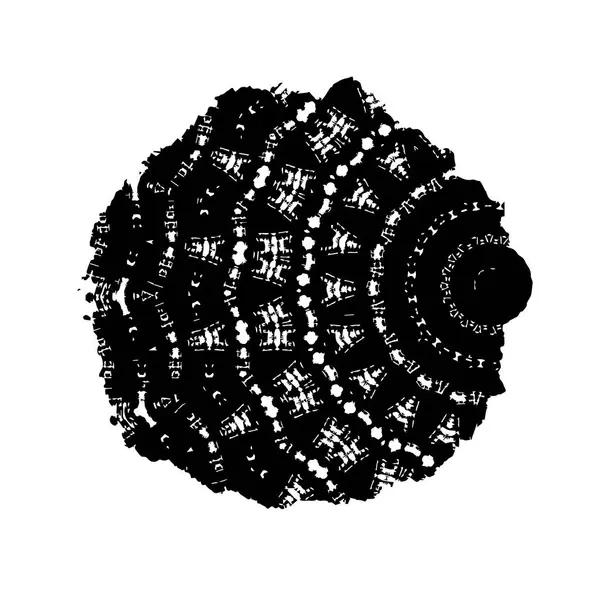 siyah ve beyaz el - çizilmiş mürekkep fırçası vuruşu