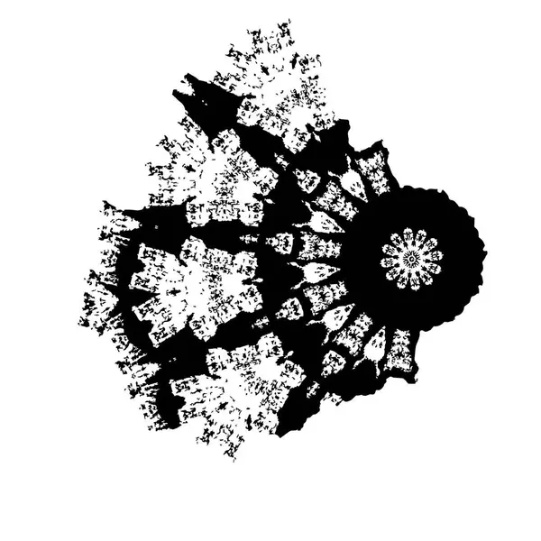 siyah ve beyaz el - çizilmiş mürekkep fırçası vuruşu