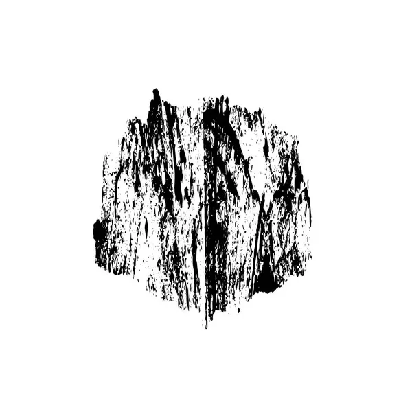 siyah ve beyaz el - çizilmiş mürekkep fırçası vuruşu