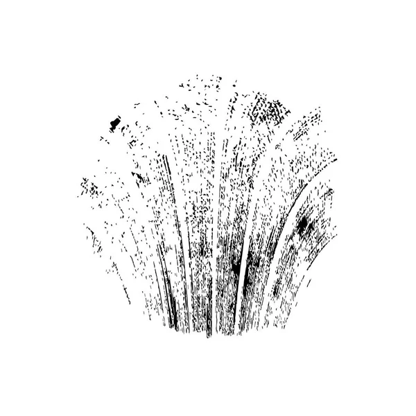 Siyah mürekkep lekesi. Beyaz arkaplanda soyut el boyama ögesi