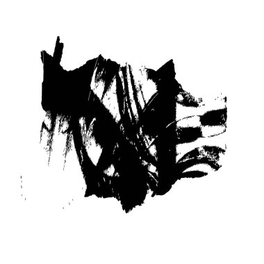 Siyah mürekkep lekesi beyaz arkaplanda izole edildi