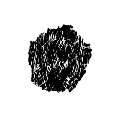 Beyaz arkaplanda siyah grunge mürekkep fırçası darbeleri. 