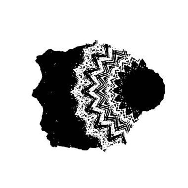 Beyaz arkaplanda kısmi mandala geometrik izi