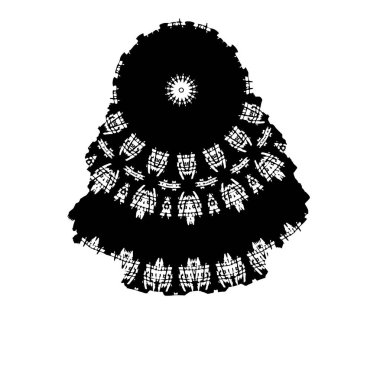 süs dokusu ve sanat tasarımı ile siyah ve beyaz monokrom soyut arkaplan