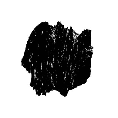 Beyaz arkaplanda soyut grunge fırça darbesi 