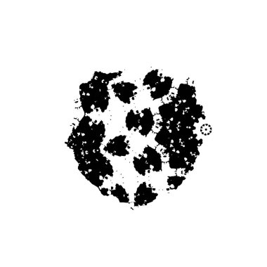 Beyaz arkaplanda soyut grunge fırça darbesi 