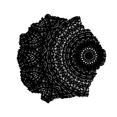 Beyaz arkaplanda soyut grunge fırça darbesi 