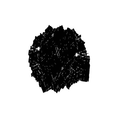 Beyaz arkaplanda soyut grunge siyah nokta, vektör illüstrasyonu