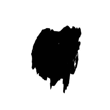 Beyaz arkaplanda soyut grunge fırça darbesi 