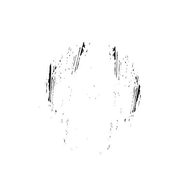 Beyaz arkaplanda soyut grunge fırça darbesi 