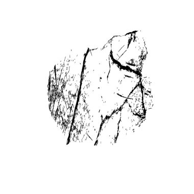 Beyaz arkaplanda soyut grunge siyah nokta, vektör illüstrasyonu